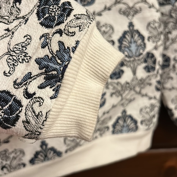 3-4T blue damask bomber. Janie and Jack - Picture 3 of 9